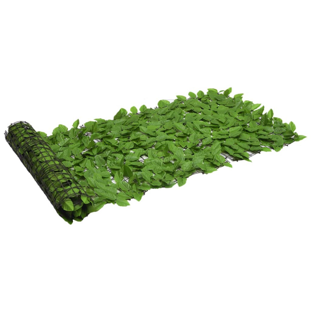 Vidaxl (Green, 200 X 75 Cm) Balcony Privacy Screen With Leaves Patio Artificial Ivy Fence Screening