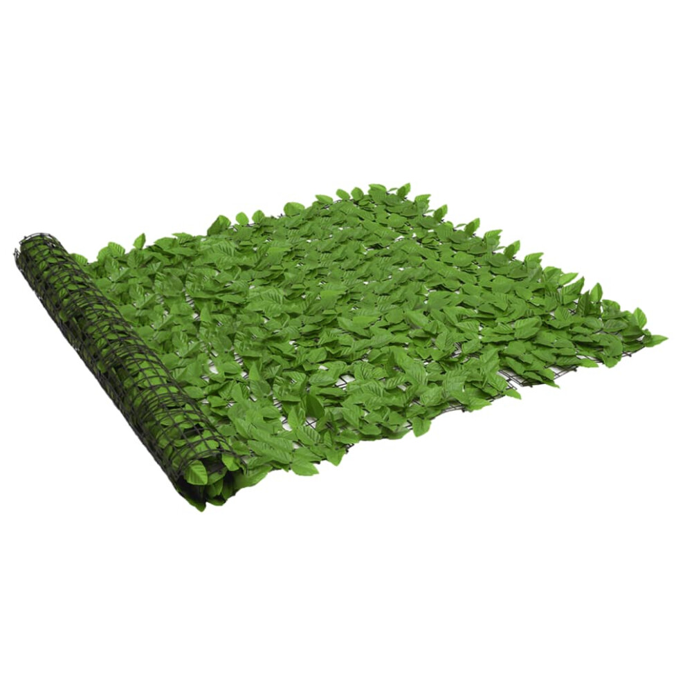 Vidaxl (Green, 300 X 150 Cm) Balcony Privacy Screen With Leaves Patio Artificial Ivy Fence Screening