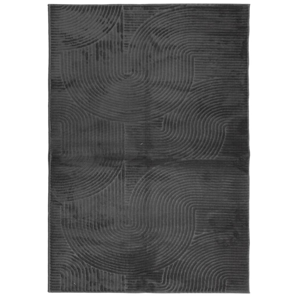 Vidaxl (Anthracite, 160230 Cm) Rug Fluffy Rug Floor Carpet Area Rug Iza Short Pile Scandinavian Look