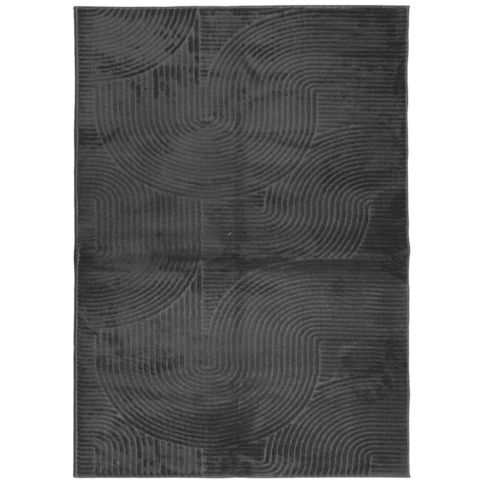 Vidaxl (Anthracite, 200280 Cm) Rug Fluffy Rug Floor Carpet Area Rug Iza Short Pile Scandinavian Look