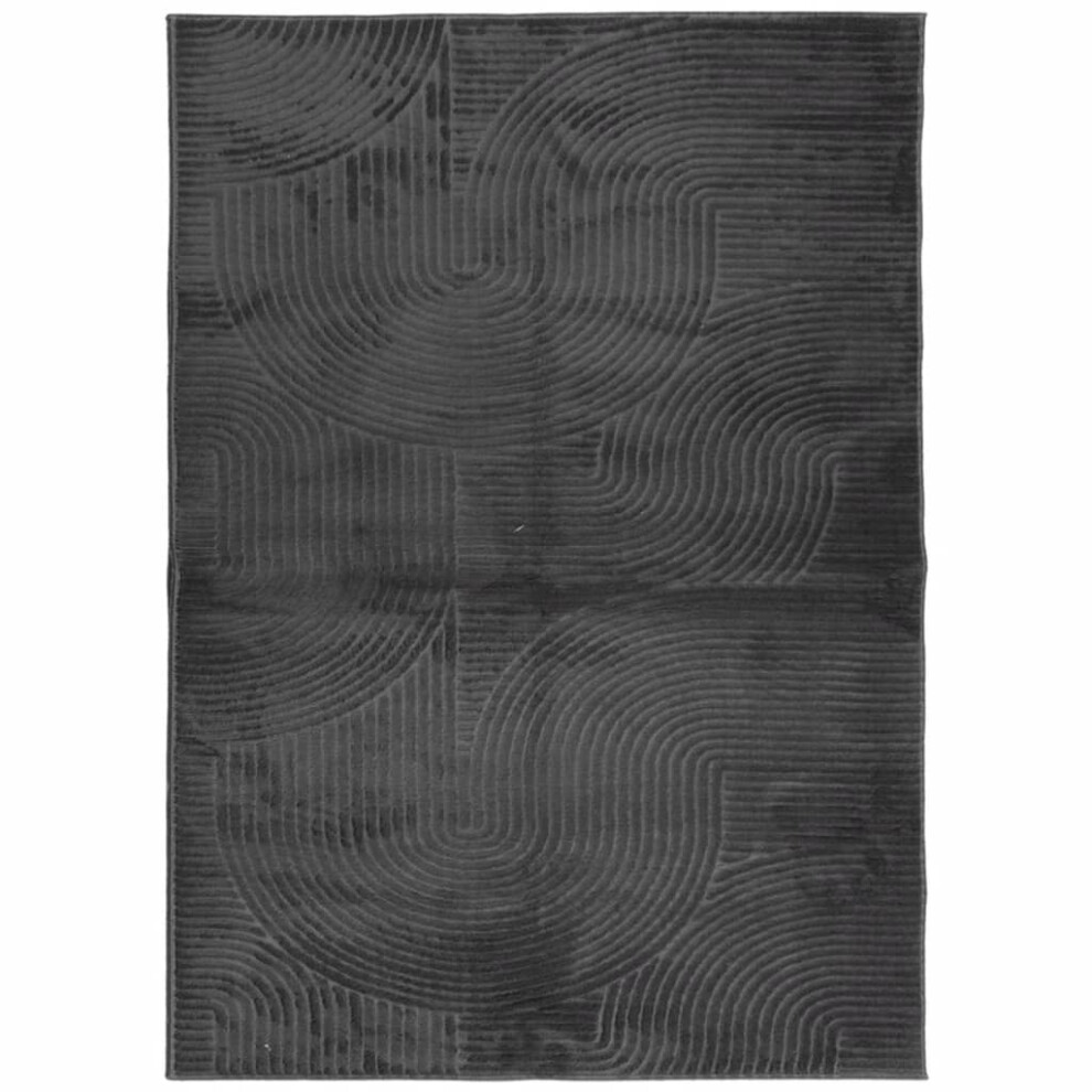 Vidaxl (Anthracite, 240340 Cm) Rug Fluffy Rug Floor Carpet Area Rug Iza Short Pile Scandinavian Look