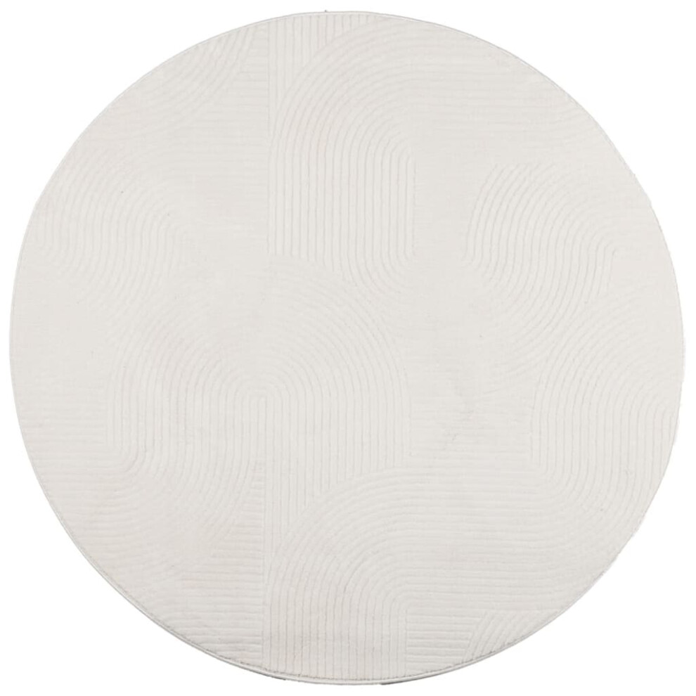Vidaxl (Cream, 120 Cm) Rug Fluffy Rug Floor Carpet Area Rug Iza Short Pile Scandinavian Look