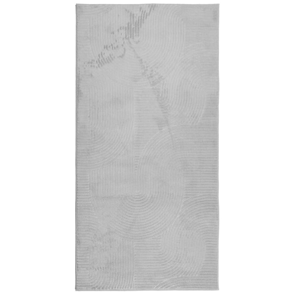 Vidaxl (Grey, 100200 Cm) Rug Fluffy Rug Floor Carpet Area Rug Iza Short Pile Scandinavian Look