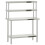 VidaXL vidaXL Kitchen Work Table with Overshelf Prep Catering Table Stainless Steel 1