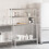 VidaXL vidaXL Kitchen Work Table with Overshelf Prep Catering Table Stainless Steel 3