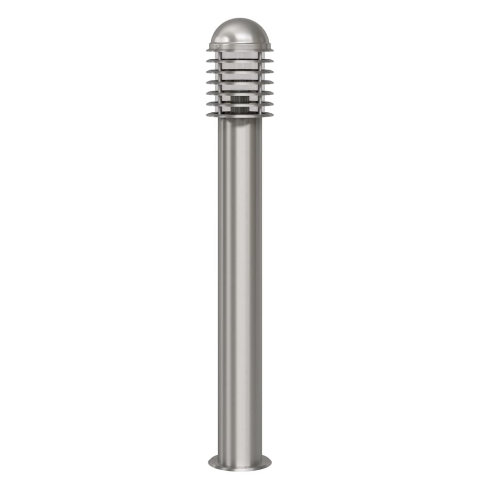 Vidaxl Outdoor Post Lamp Standing Stainless Steel 15X100cm Solar Garden Light