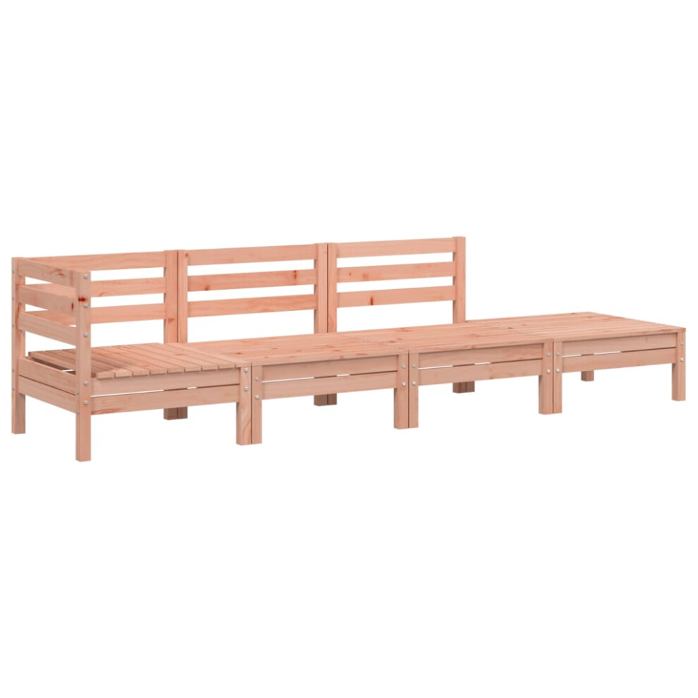 Vidaxl Garden Sofa 4-Seater Outdoor Sectional Sofa Couch Solid Wood Douglas