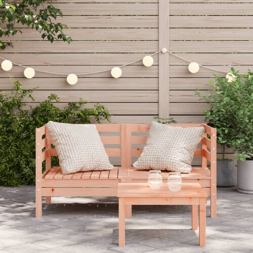 VidaXL vidaXL Garden Sofas Corner Outdoor Sectional Sofa 2 pcs Solid Wood Douglas 2