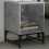VidaXL vidaXL Bedside Cabinets with Glass Doors Bed Side Table 2 pcs Concrete Grey 3