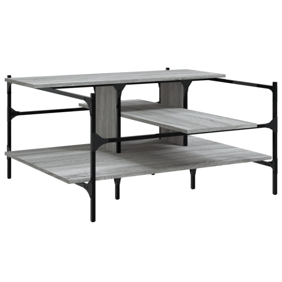 Vidaxl Coffee Table Hallway End Table Sofa Table Grey Sonoma Engineered Wood