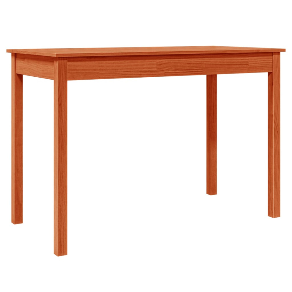 vidaXL Dining Table Kitchen Dining Room Dinner Table Wax Brown Solid Wood Pine