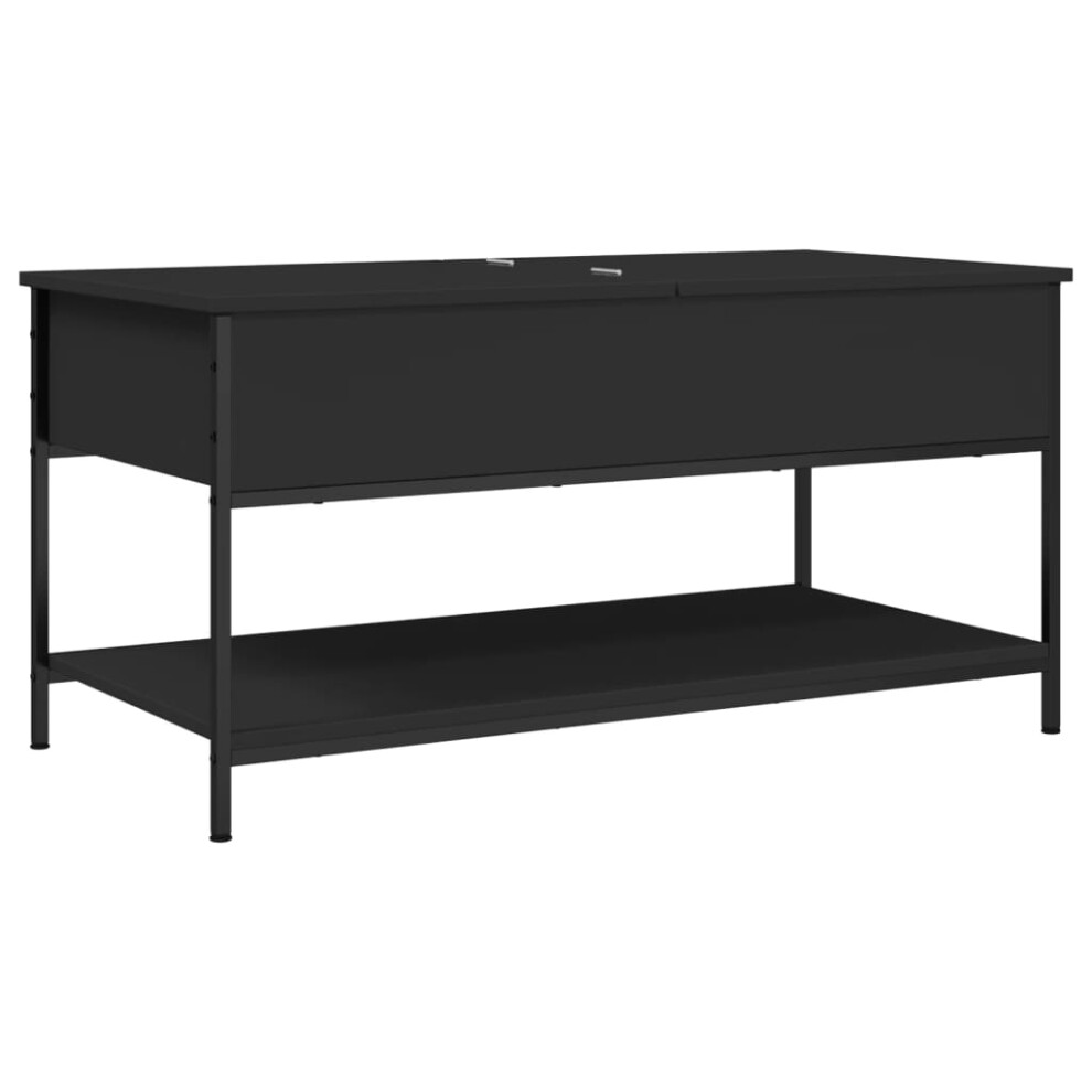 vidaXL Coffee Table Hall End Table Sofa Table Black Engineered Wood and Metal