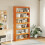 VidaXL vidaXL Book Cabinet/Room Divider Bookcase Storage Bookshelf Solid Wood Pine 3