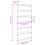 VidaXL vidaXL Book Cabinet/Room Divider Bookcase Storage Bookshelf Solid Wood Pine 4