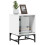 VidaXL vidaXL Bedside Cabinets with Glass Doors Nightstand Side End Table 2 pcs White 6