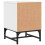 VidaXL vidaXL Bedside Cabinets with Glass Doors Nightstand Side End Table 2 pcs White 9
