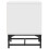 VidaXL vidaXL Bedside Cabinets with Glass Doors Nightstand Side End Table 2 pcs White 8
