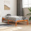 VidaXL vidaXL Bed Frame Bed Base Wax Brown 75x190 cm Small Single Solid Wood Pine 3
