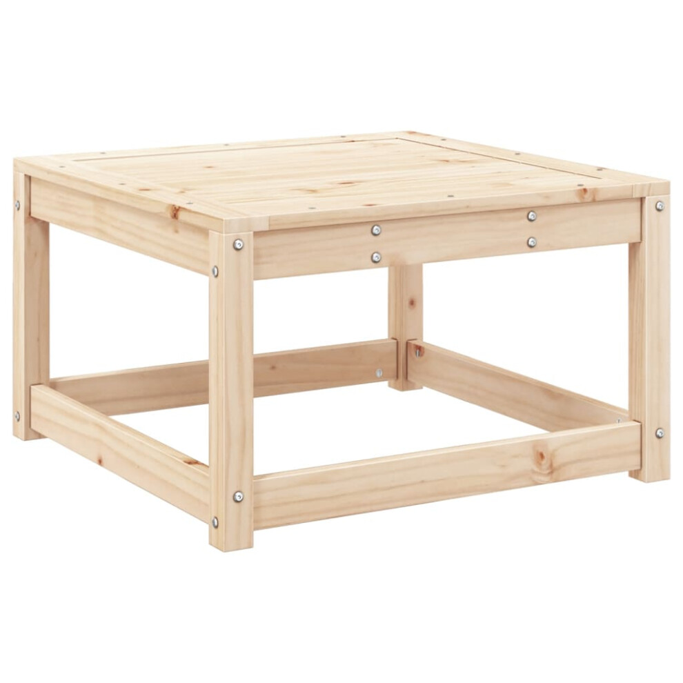 Vidaxl Garden Footstool Outdoor Ottoman Garden Stool Footrest Solid Wood Pine