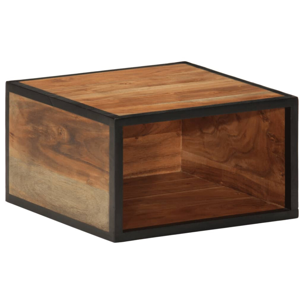 Vidaxl Wall-Mounted Bedside Cabinet Floating Bed Cabinet Solid Wood Acacia