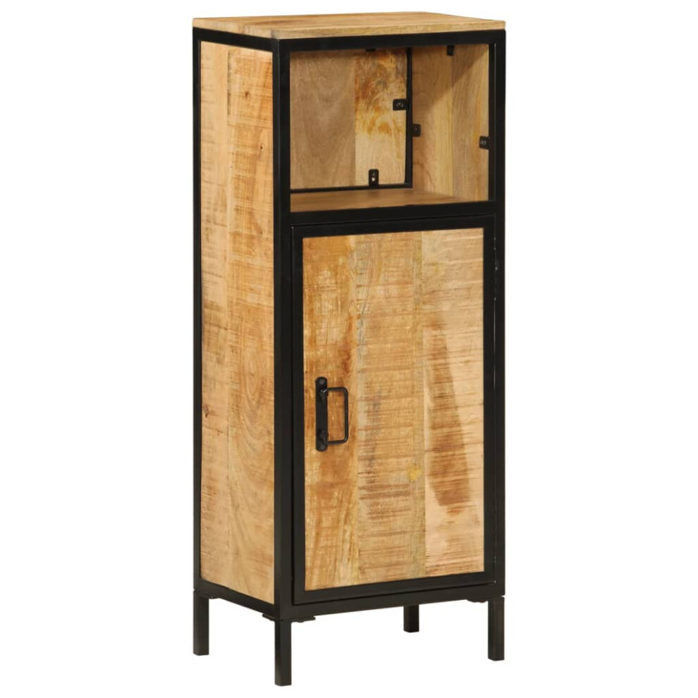 Vidaxl Bathroom Cabinet Storage Vanity Unit Cupboard Solid Wood Mango And Iron