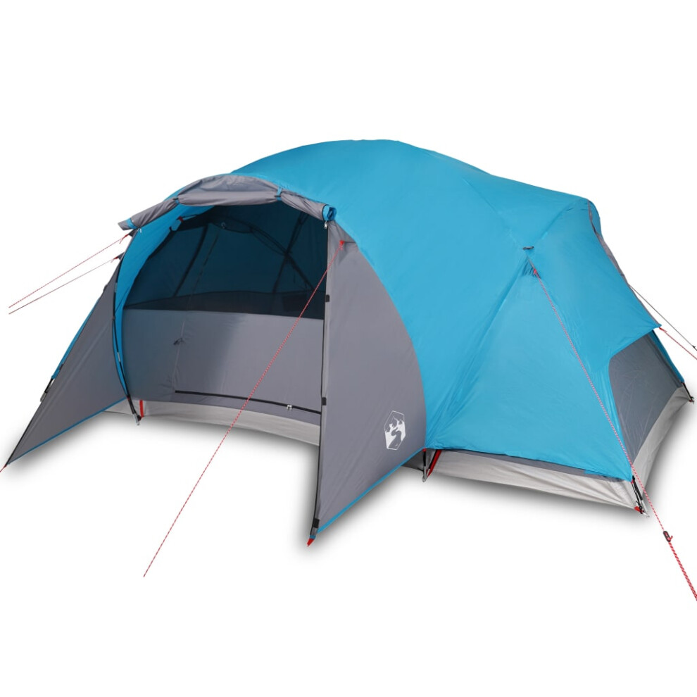 Vidaxl Family Tent Crossvent 8-Person Camping Tent Dome Tent Blue Waterproof