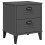 VidaXL vidaXL Bedside Cabinet Side Table Nightstand Anthracite Grey Engineered Wood 1
