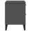 VidaXL vidaXL Bedside Cabinet Side Table Nightstand Anthracite Grey Engineered Wood 7