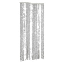 vidaXL Fly Curtain Door Curtain Fly Screen Curtain Grey 56x185 cm Chenille