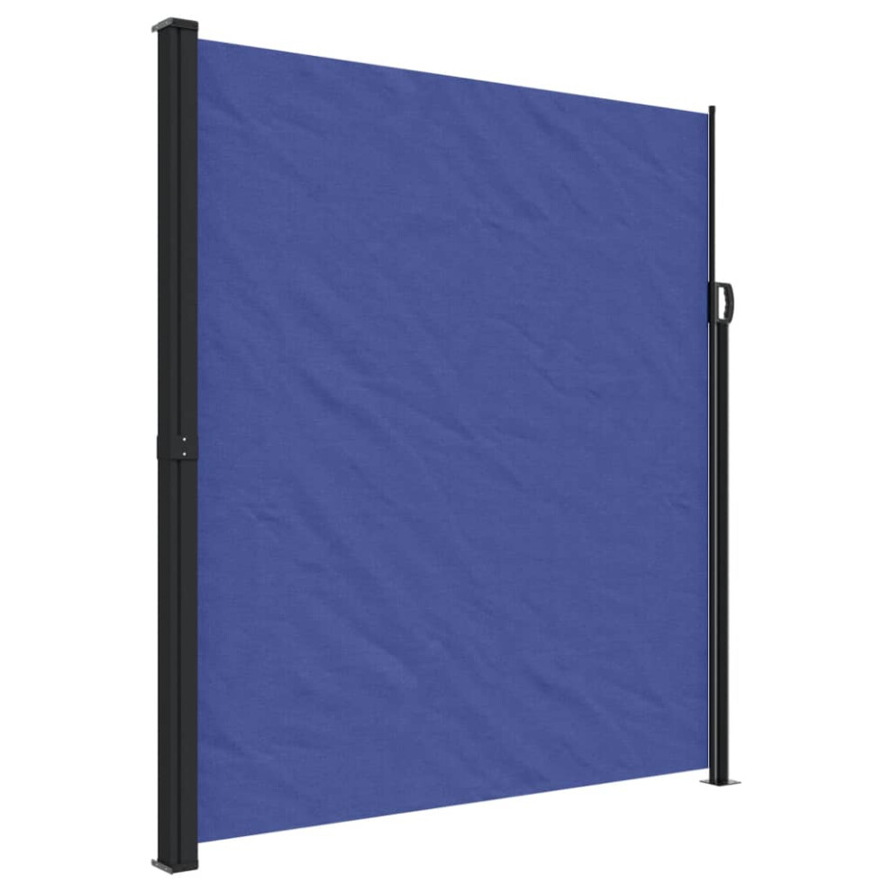 vidaXL Retractable Side Awning Outdoor Privacy Screen Shade Blue 220x300 cm