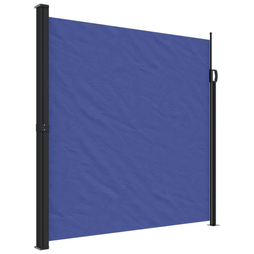 vidaXL Retractable Side Awning Outdoor Privacy Screen Shade Blue 200x500 cm