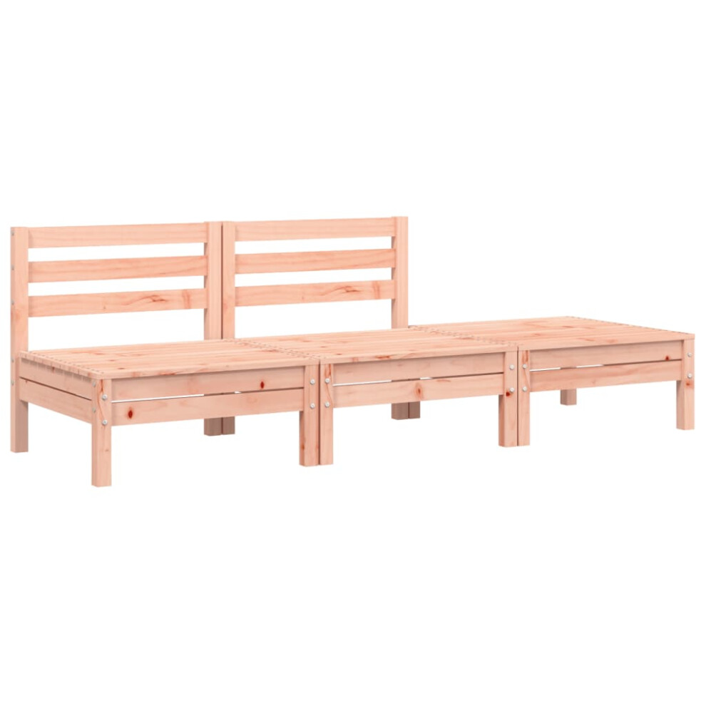 Vidaxl Garden Sofa 3-Seater Outdoor Sectional Sofa Couch Solid Wood Douglas