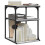 VidaXL vidaXL Printer Stand 3-Tier Office Printer Table Grey Sonoma Engineered Wood 6