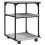 VidaXL vidaXL Printer Stand 3-Tier Office Printer Table Grey Sonoma Engineered Wood 1