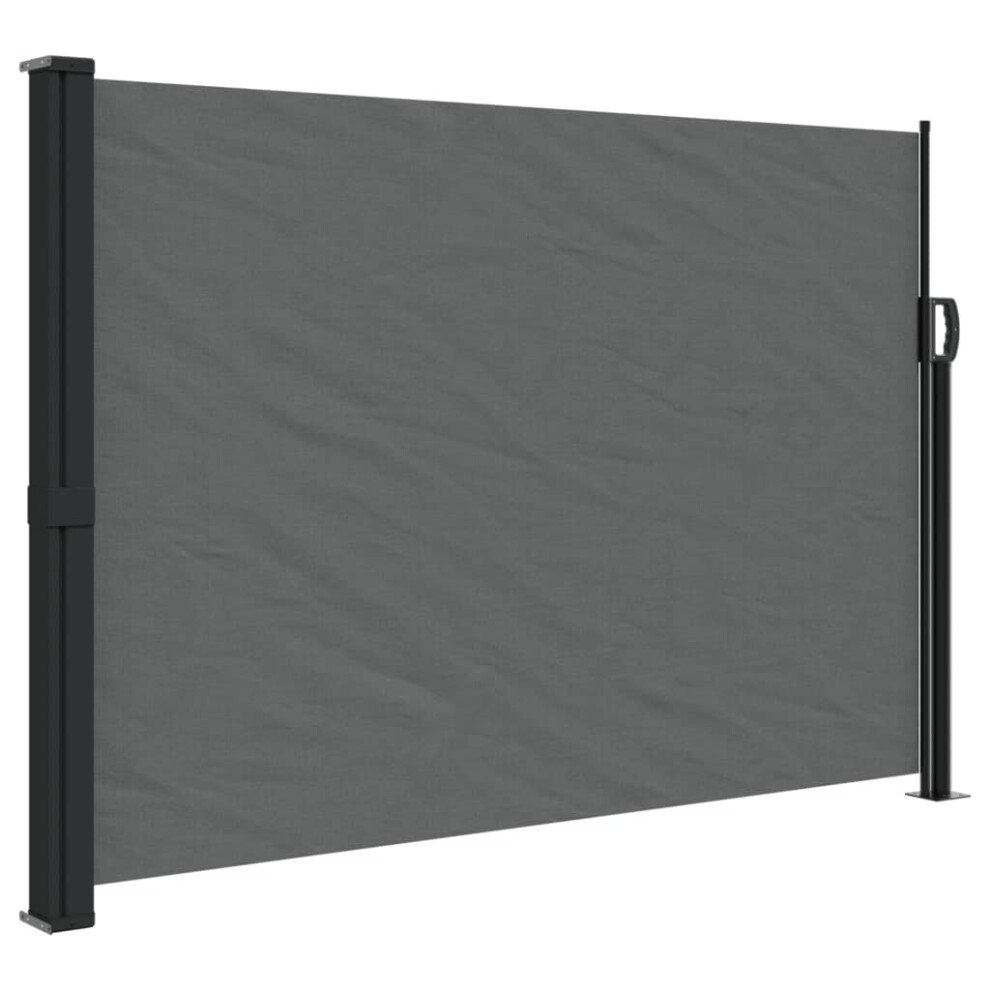 vidaXL Retractable Side Awning Outdoor Privacy Screen Anthracite 140x600 cm