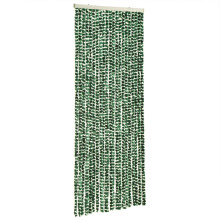 vidaXL Fly Curtain Door Curtain Fly Screen Green and White 90x200 cm Chenille