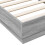 VidaXL vidaXL Bed Frame with LED Lights Bed Base Grey Sonoma 75x190 cm Small Single 9