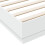 VidaXL vidaXL Bed Frame Bedroom Bed Base Bedstead White 200x200 cm Engineered Wood 7