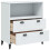 VidaXL vidaXL Bookcase Bookshelf Side Cabinet Storage Book Rack White Engineered Wood 5