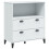 VidaXL vidaXL Bookcase Bookshelf Side Cabinet Storage Book Rack White Engineered Wood 1