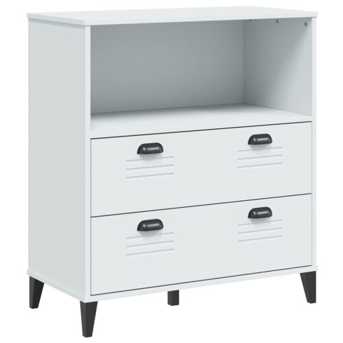 VidaXL vidaXL Bookcase Bookshelf Side Cabinet Storage Book Rack White Engineered Wood
