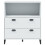 VidaXL vidaXL Bookcase Bookshelf Side Cabinet Storage Book Rack White Engineered Wood 6