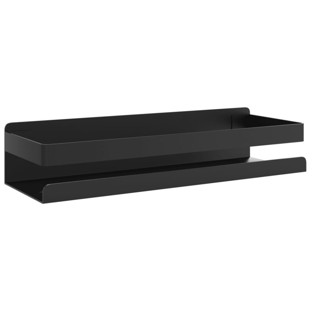 Vidaxl Shower Shelf Shower Caddy Rack Matt Brushed 304 Stainless Steel Black
