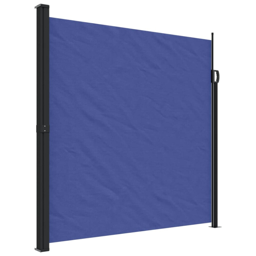 vidaXL Retractable Side Awning Outdoor Privacy Screen Shade Blue 200x600 cm