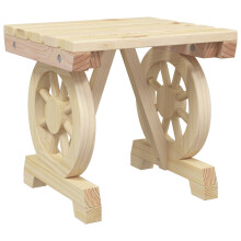 vidaXL Garden Footstool Outdoor Ottoman Garden Stool Footrest Solid Wood Fir