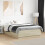VidaXL vidaXL Bed Frame with LED Lights Bed Sonoma Oak Small Double Engineered Wood 5