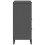 VidaXL vidaXL Bookcase Bookshelf Cabinet Book Rack Anthracite Grey Engineered Wood 7