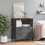 VidaXL vidaXL Bookcase Bookshelf Cabinet Book Rack Anthracite Grey Engineered Wood 3