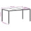 VidaXL vidaXL Gartentisch mit Glasplatte Hellgrau 150x90x75 cm Poly Rattan 11
