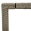 VidaXL vidaXL Gartentisch mit Glasplatte Hellgrau 150x90x75 cm Poly Rattan 10